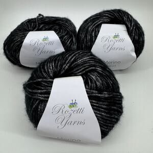 Rozetti Yarns Merino Mist Thunder 109 Same Dye Lot 3 Skein Yarn Bundle